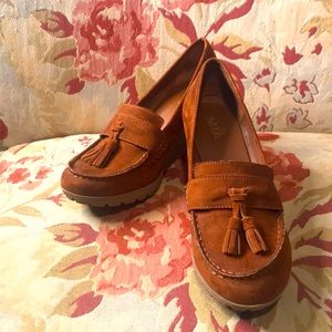 Suede wedge shoes — 3/$25 SALE item!